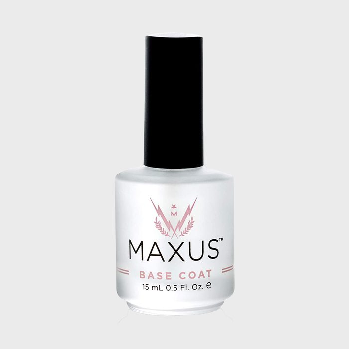 A nail polish bottle labeled 
