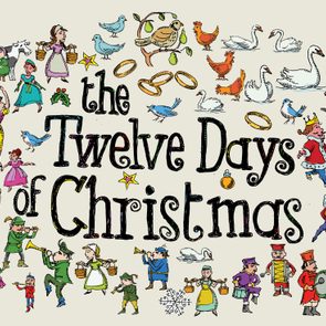 Various characters surround text, 