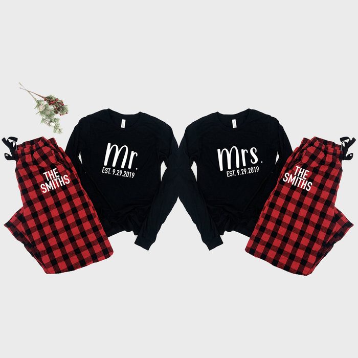 Black shirts labeled 