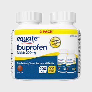 Two white pill bottles labeled 
