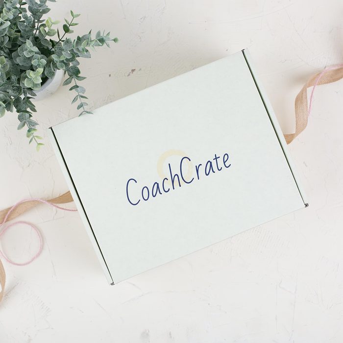 A white box labeled 