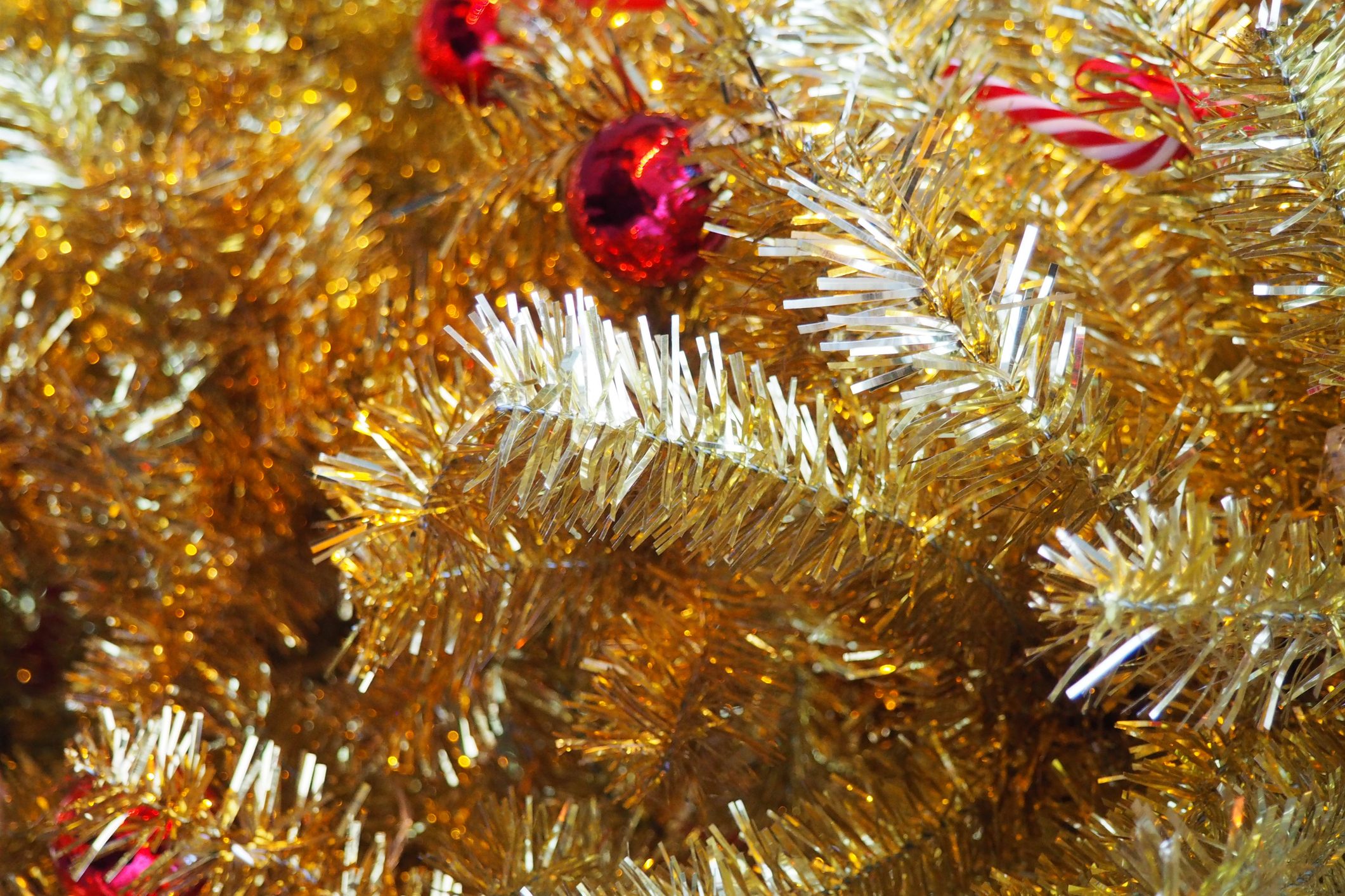 Artificial gold Christmas Tree