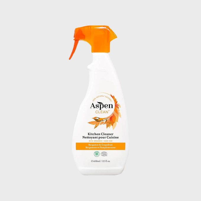 Spray bottle labeled 