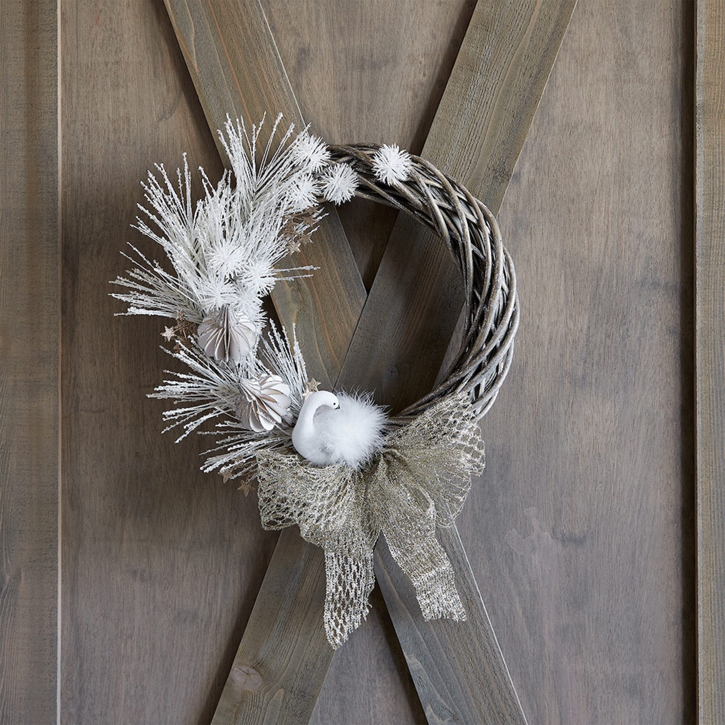 Silver Christmas Wreath