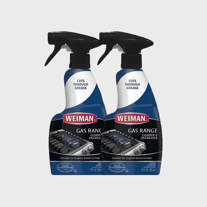 Two spray bottles labeled 