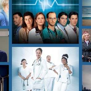 Collage of medical professionals, smiling and posing; some in scrubs, others in historical attire. Backgrounds include hospitals and outdoor scenes.