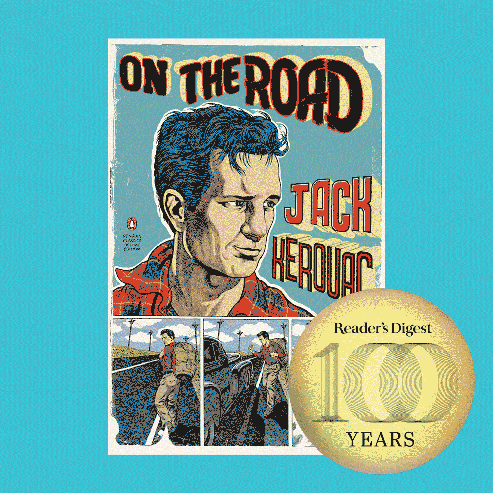 Book cover features a man's portrait, titled 