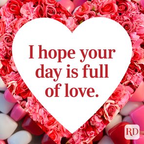 Heart surrounds red text 