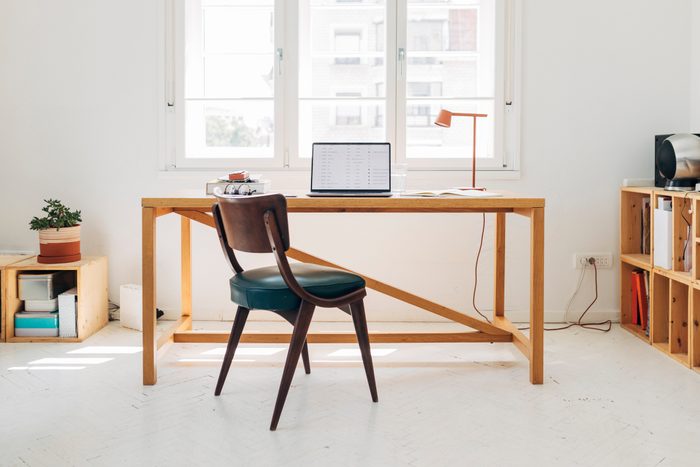 Home Office: a Desk with a Laptop on it