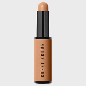 Stick concealer, standing upright, labeled 