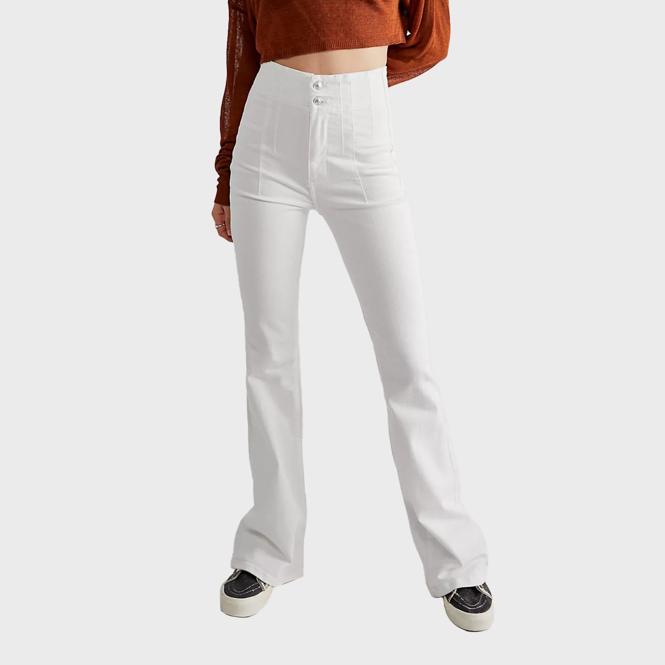 White Jayde Flare Jeans 
