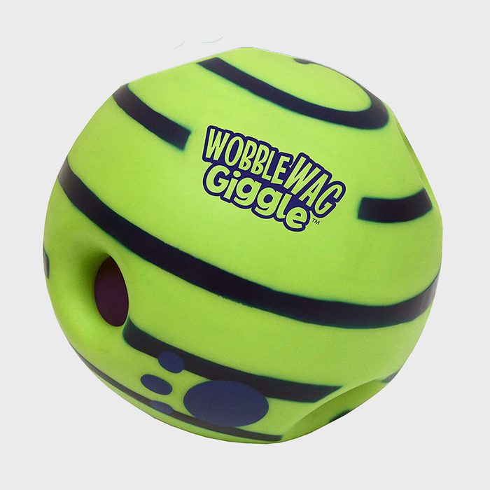 A green ball labeled 