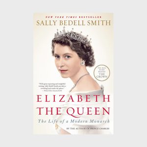 A woman wearing a tiara and necklace looks forward; title text reads 