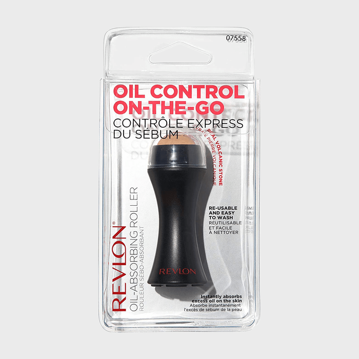 Roller absorbs oil, packaged in clear plastic, labeled 