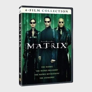 Three individuals stand confidently, wearing black and sunglasses, against a green digital background. Text: 