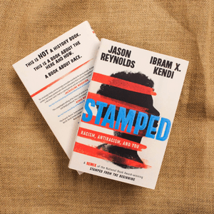 Two books titled 