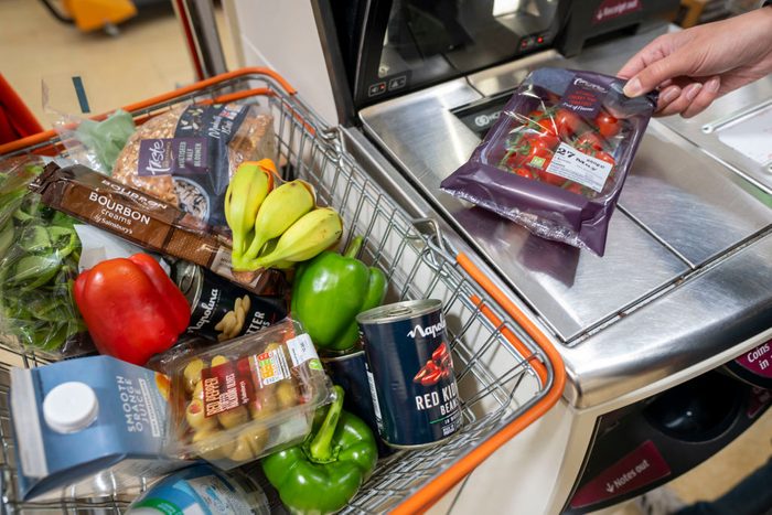 self check out at grocery store