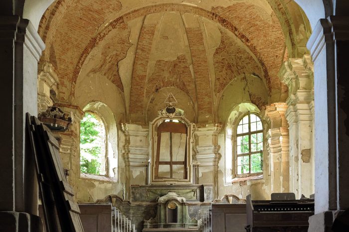 Ruins of the church of the Holy Trinity