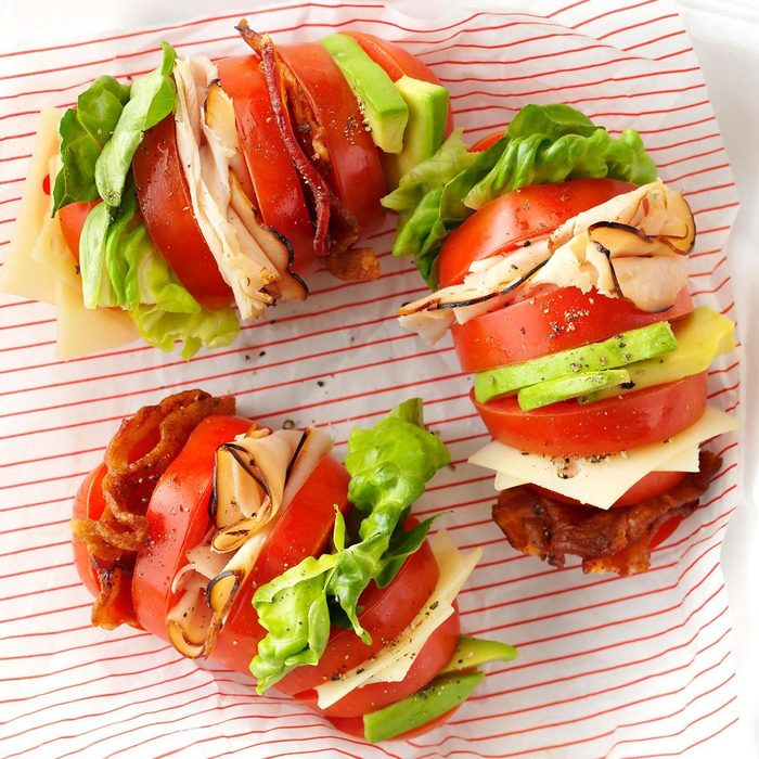 Hassleback Tomato Clubs