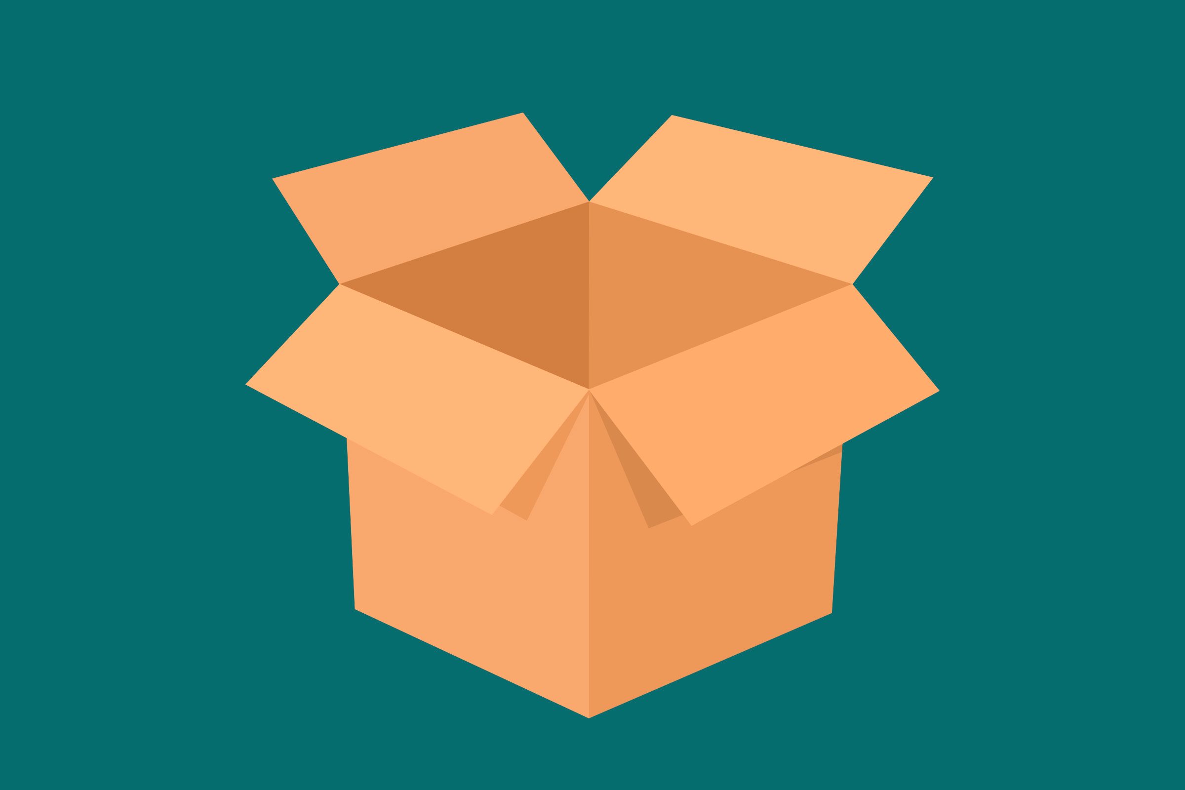 empty cardboard box