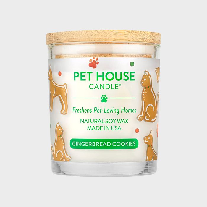 Candle labeled 