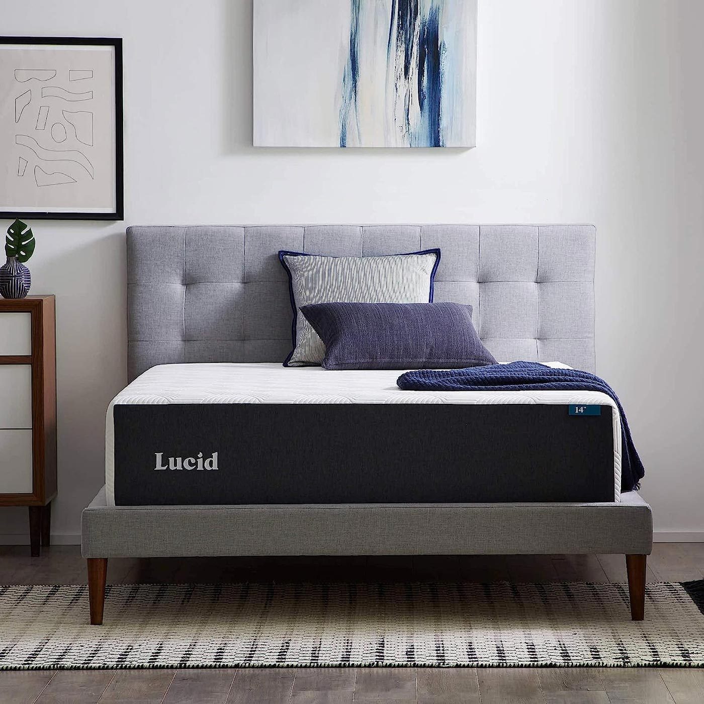 Lucid Bamboo Charcoal Foam Mattress