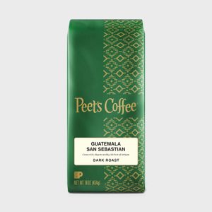 Coffee bag displaying 