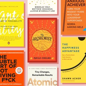 A collage of book covers including 