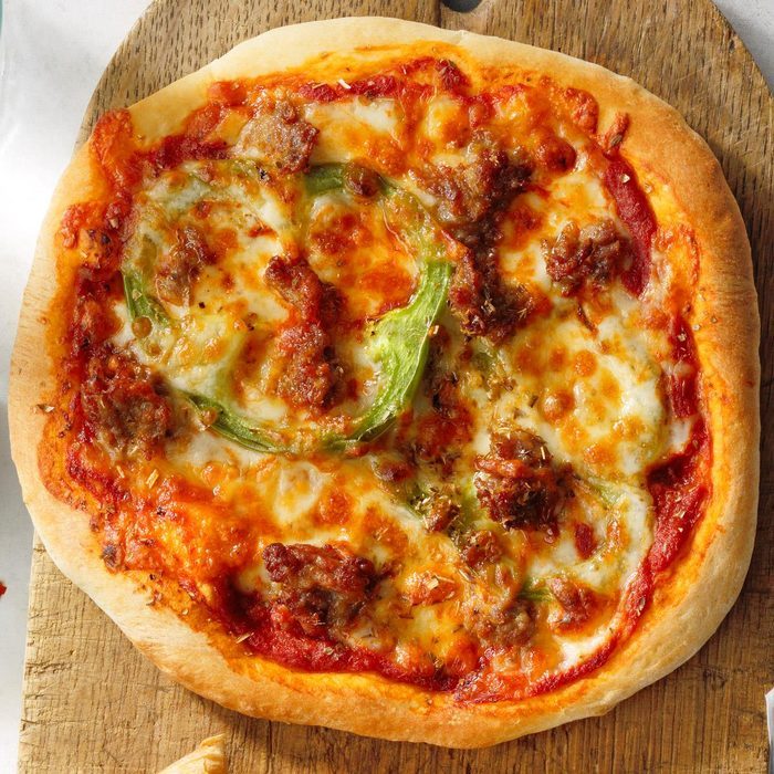 Air Fryer Sausage Pizza