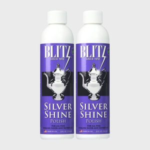 Two white bottles labeled 