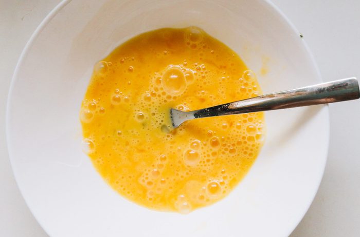 raw scrambled egg