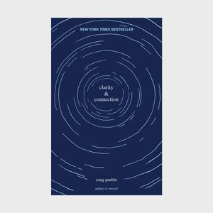 Book cover features blue concentric lines with text: 