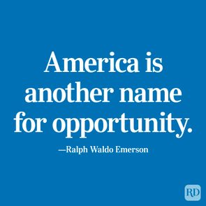 White text quotes Ralph Waldo Emerson on a blue background, stating, 