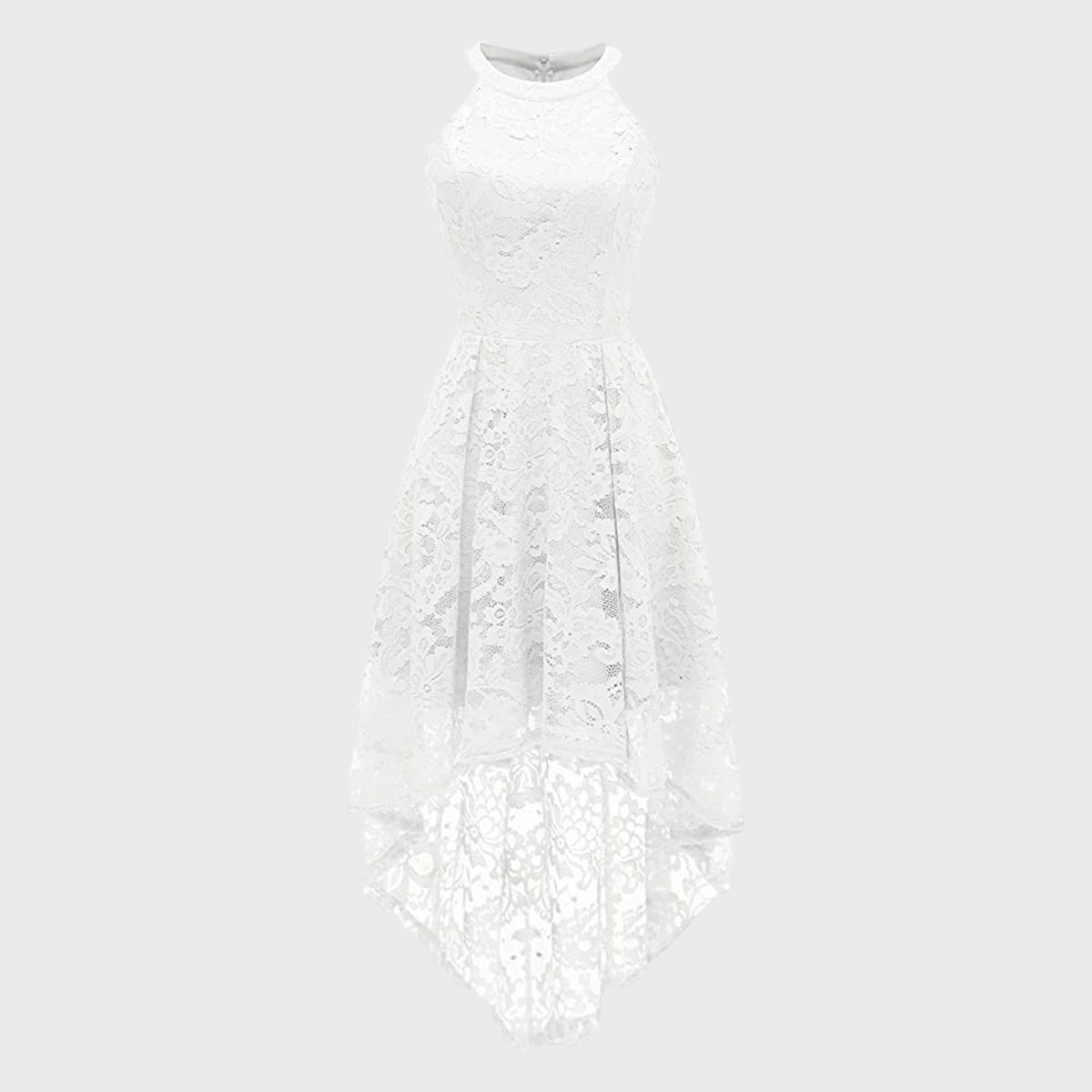 Halter Floral Lace Dress