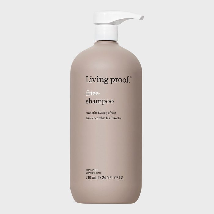 A beige bottle labeled 