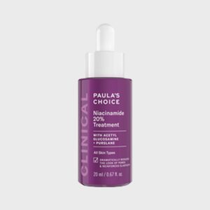 A purple dropper bottle labeled 