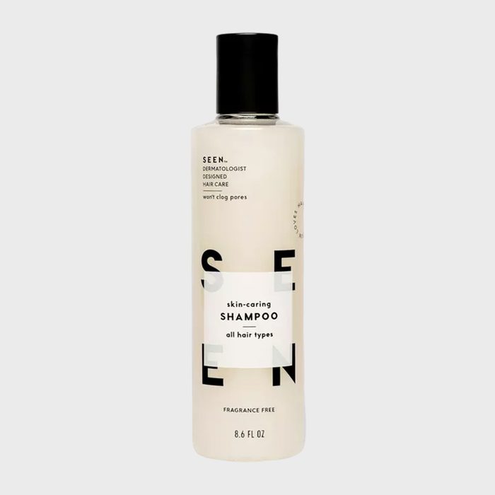 Shampoo bottle labeled 