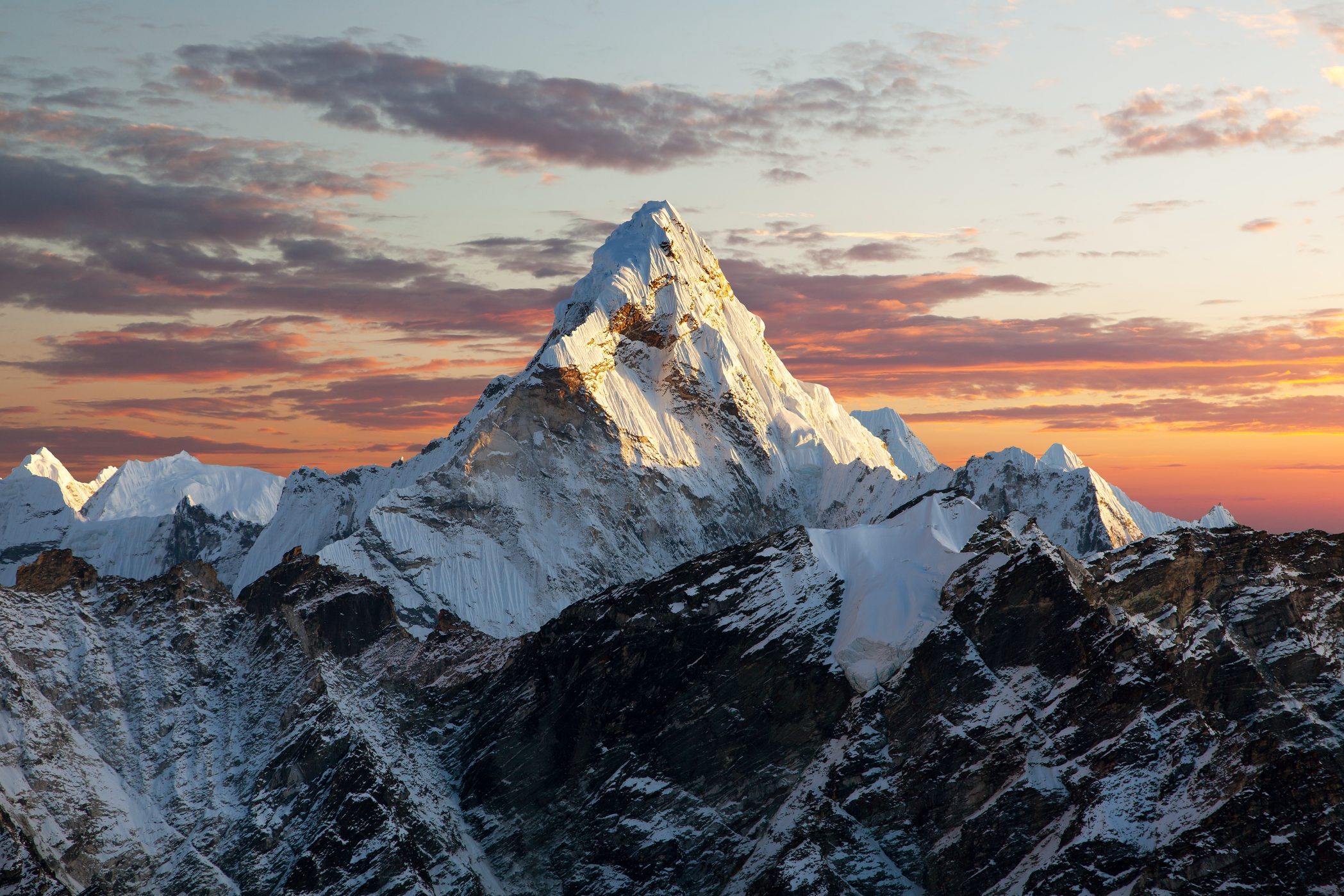 Evening view of Ama Dablam