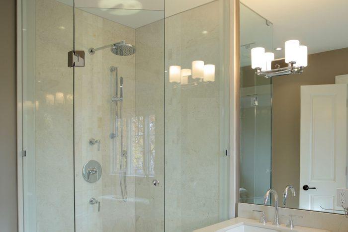 Shower door track