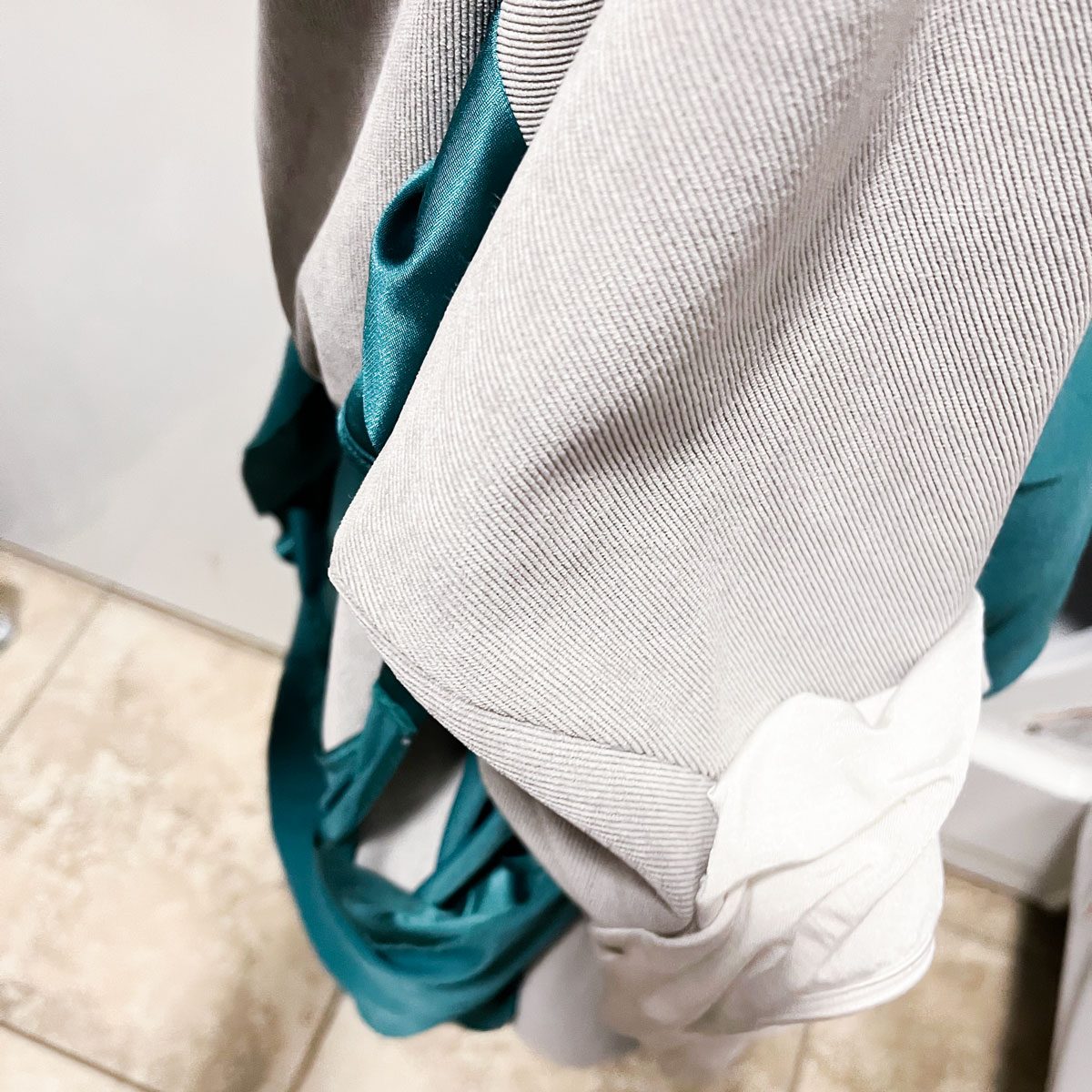 Test number 2 with mixed fabrics and weight