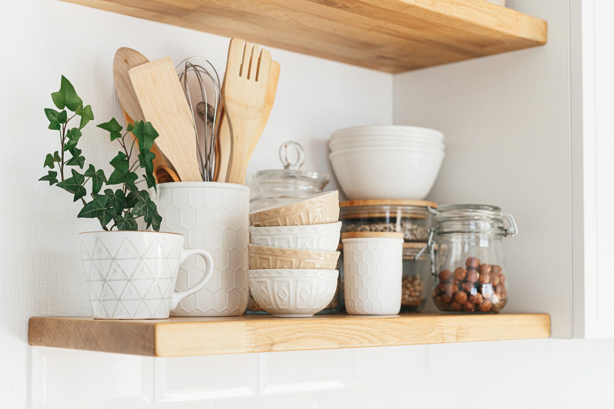 Eco friendly kitchen, zero waste home concept