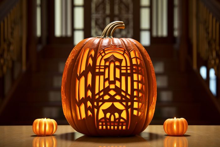 art deco jackolantern created by AI