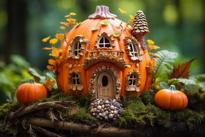 fairy house jackolantern created by AI