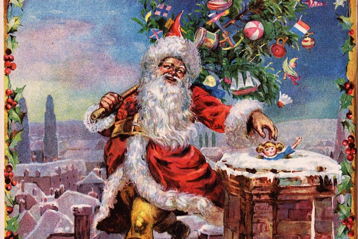 Night Before christmas Santa illustration