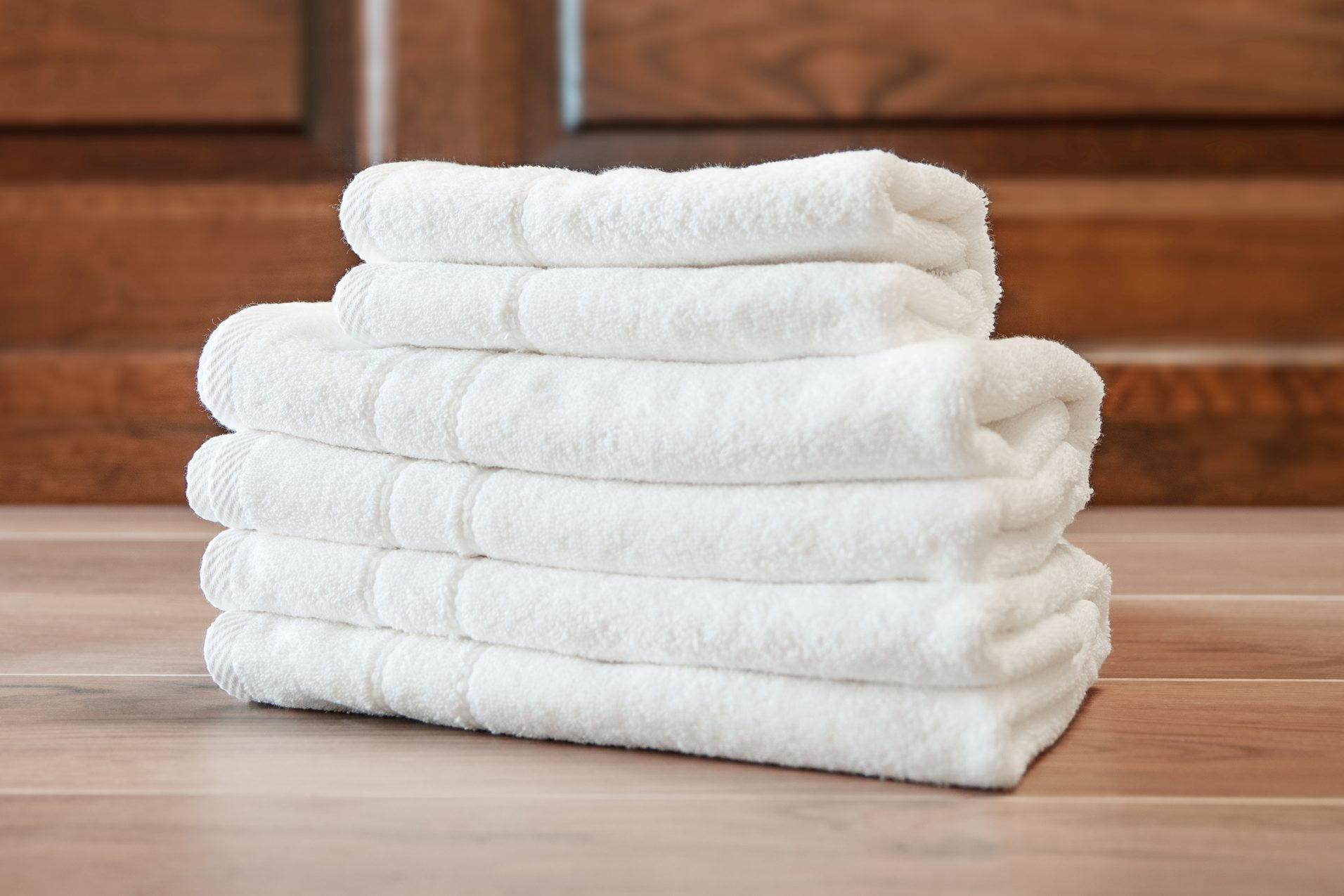 White towels