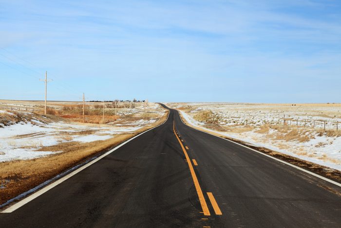 winter country road