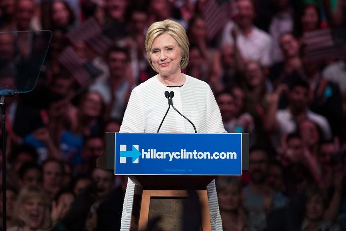 Hillary Clinton Holds Primary Night Event In Brooklyn, New York