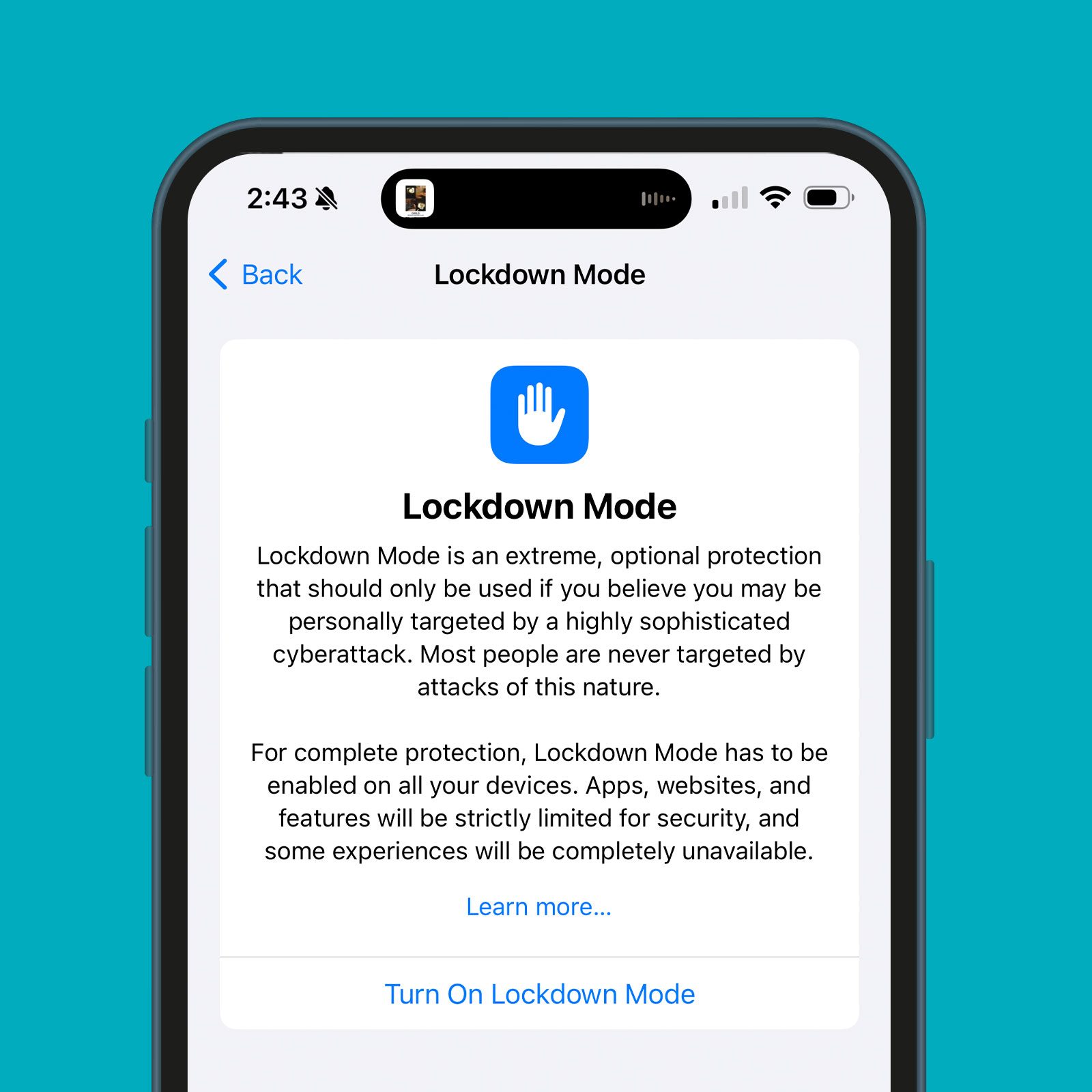 How Lockdown Mode on iPhone Can Ward Off a Cyberattack