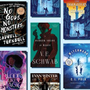 Six book covers displayed, featuring titles 