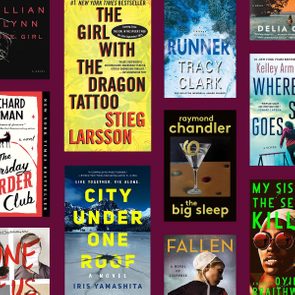 Book covers displayed with various vibrant designs and titles, arranged against a dark maroon background.
